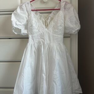 Princess Polly Krysten Mini Dress White